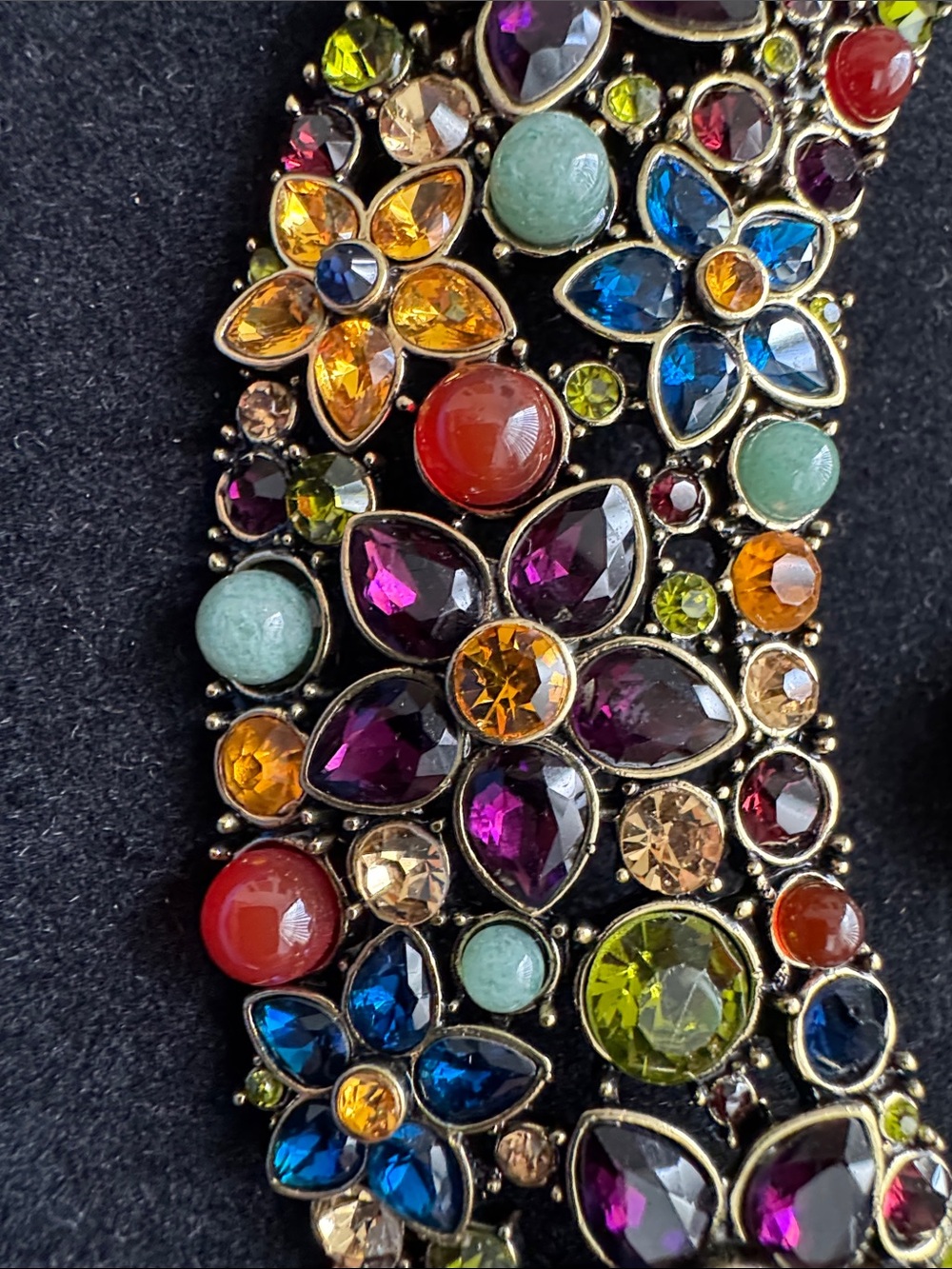 Heidi Daus Multicolor Floral Crystal Necklace & Earring Set - Picture 4 of 7